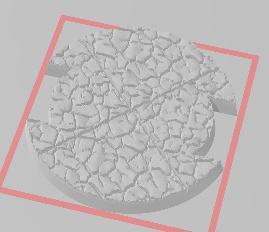 50mm Themed miniatures base set (4) for legion scale miniatures games.