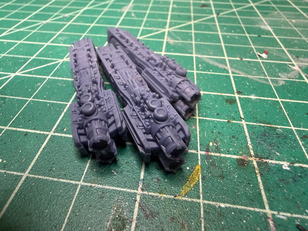 Goth Human Space Knight Frigate pack (3) for Onepagerules Warfleets