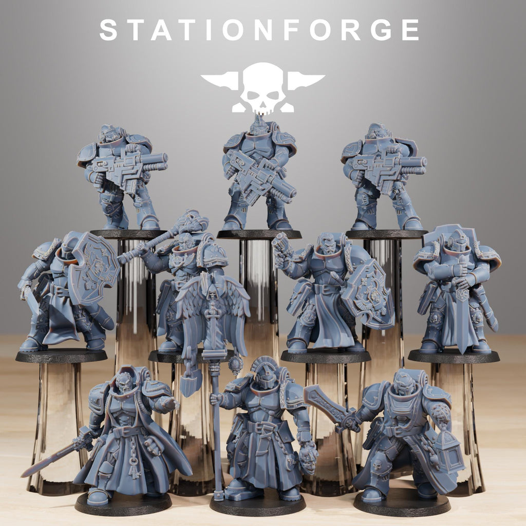 Socratis Knights Infantry pack from StationForge 32mm scale (10 Pack)