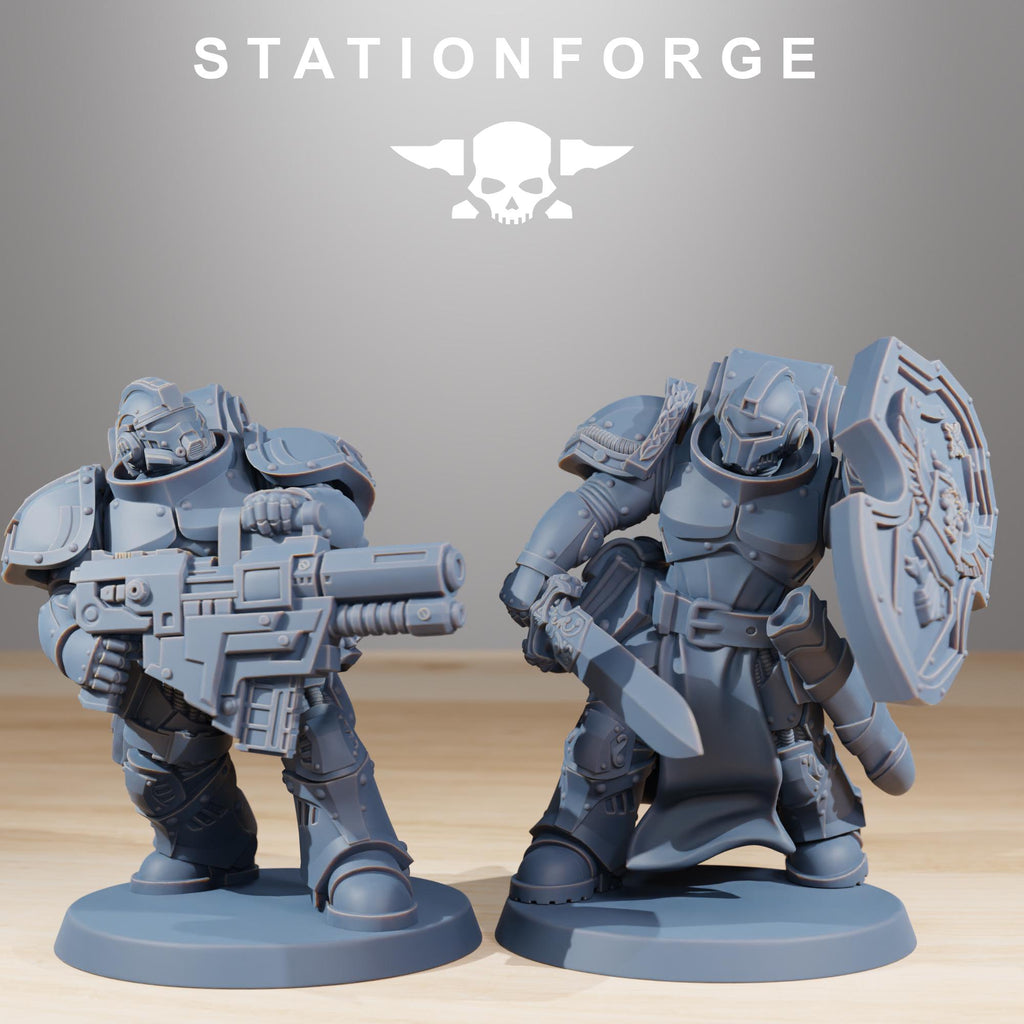 Socratis Knights Infantry pack from StationForge 32mm scale (10 Pack)