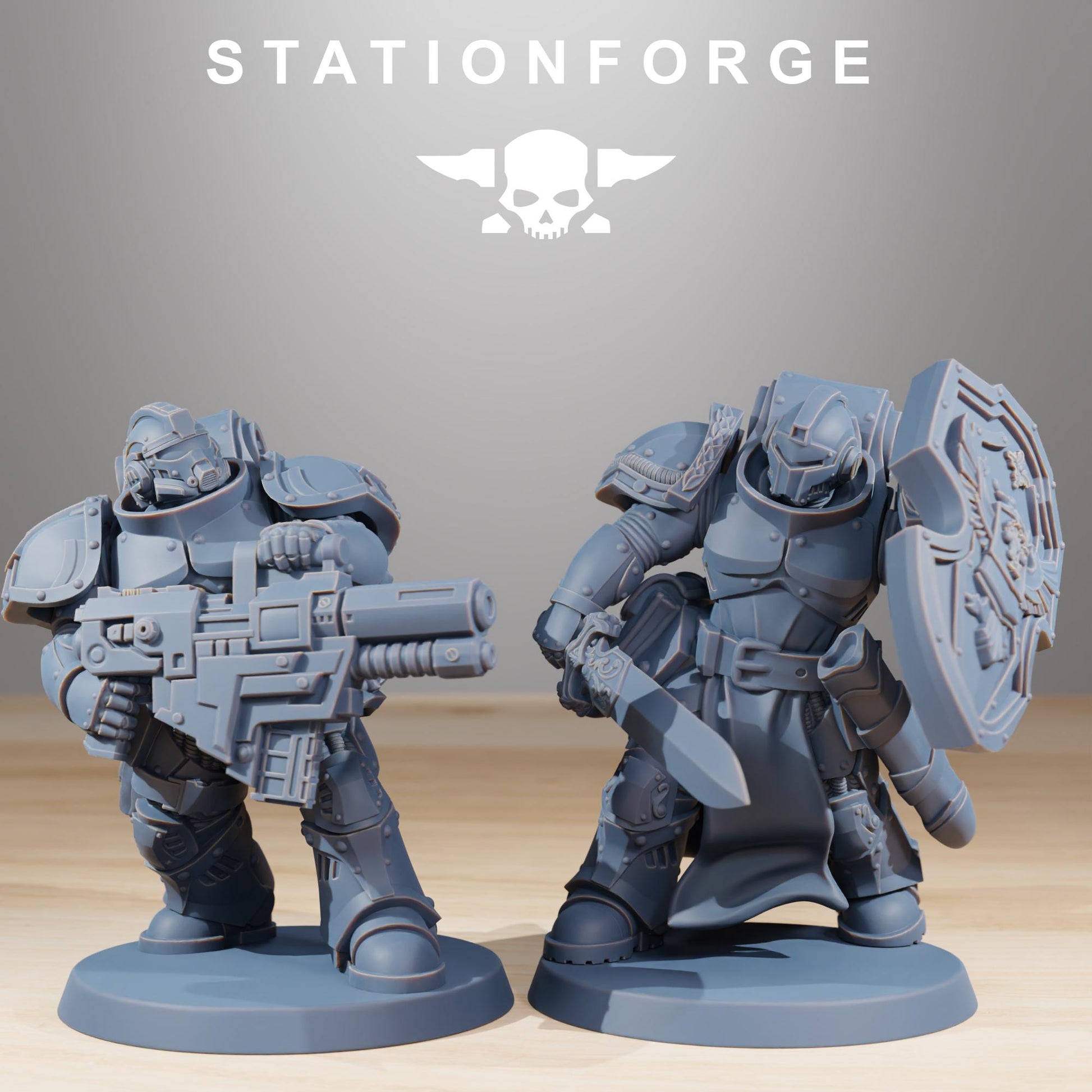 Socratis Knights Infantry pack from StationForge 32mm scale (10 Pack)
