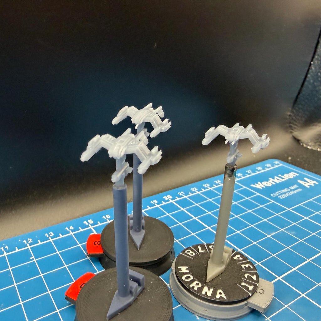 Terran Dominion Wraith Starfightersquadron (3 fighters) for Star Wars Armada scale games