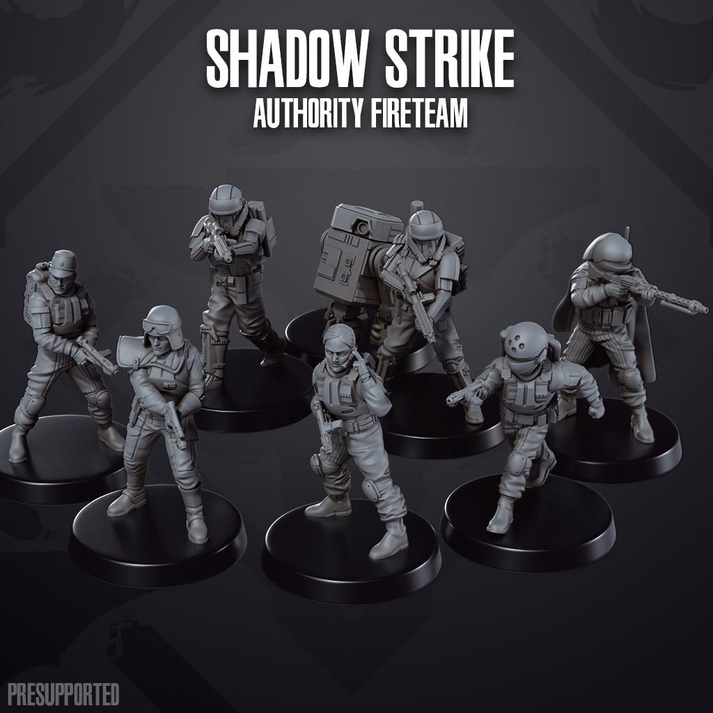 Imperial Authority Shadow Strike Fireteam (8): 35mm Miniatures for Star Wars Legion