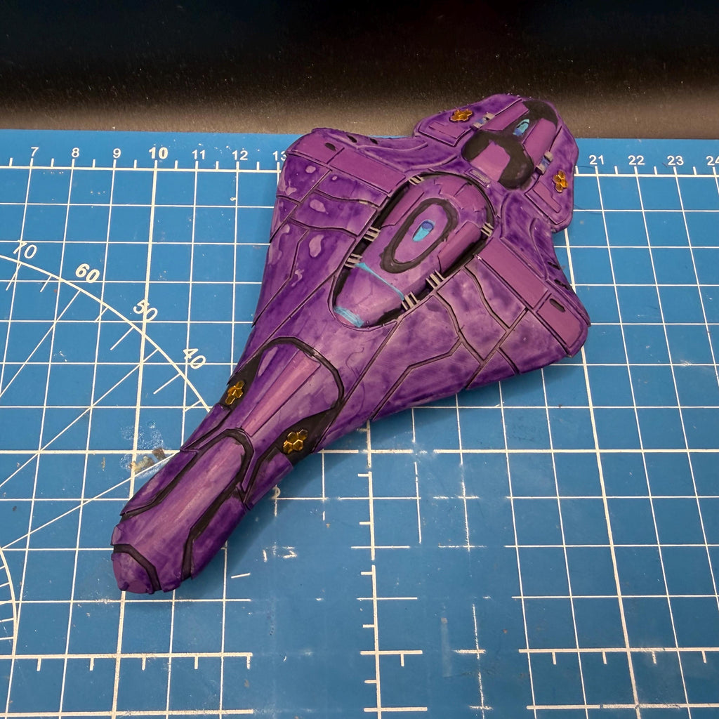 Covenant Ester Pattern CAR Armored Frigate for Halo Armada Homebrew scale games 146mm