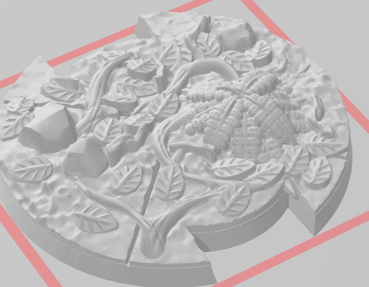 50mm Themed miniatures base set (4) for legion scale miniatures games.