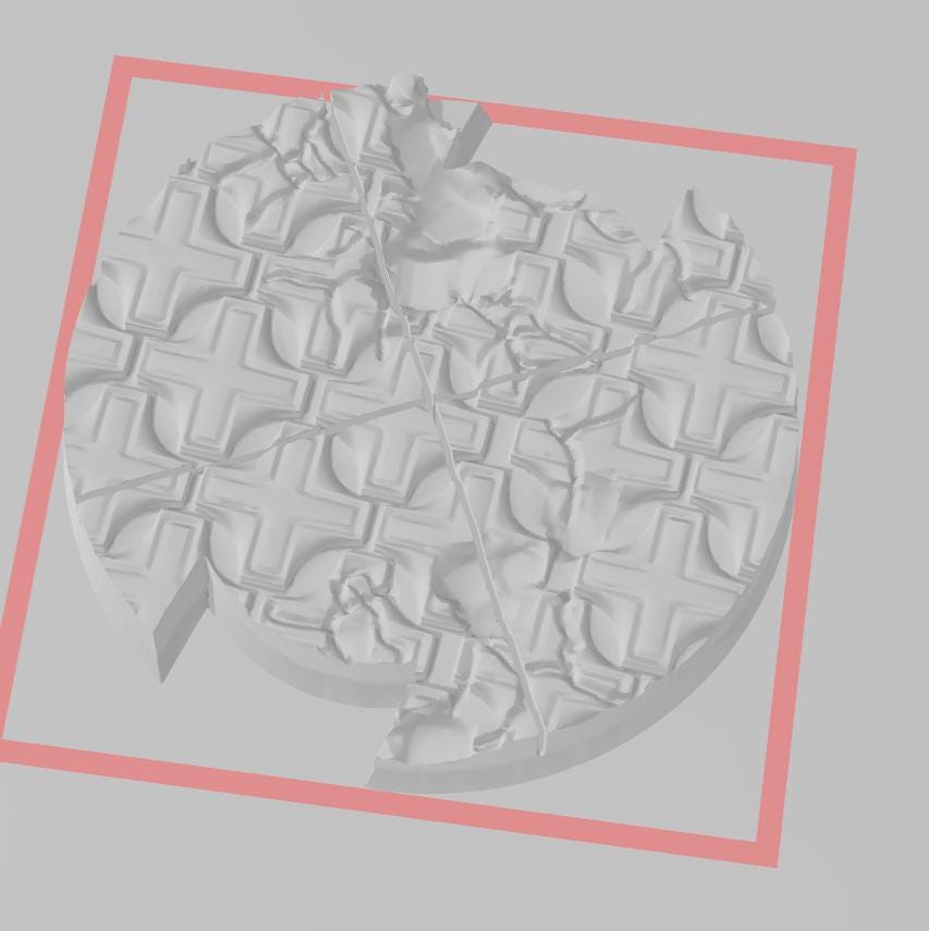 50mm Themed miniatures base set (4) for legion scale miniatures games.