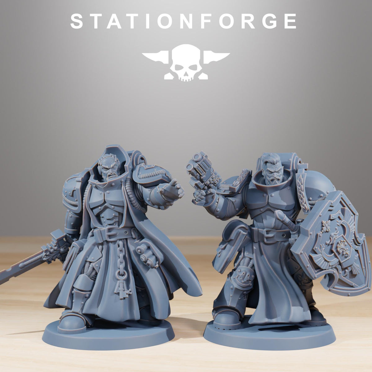 Socratis Knights Infantry pack from StationForge 32mm scale (10 Pack)