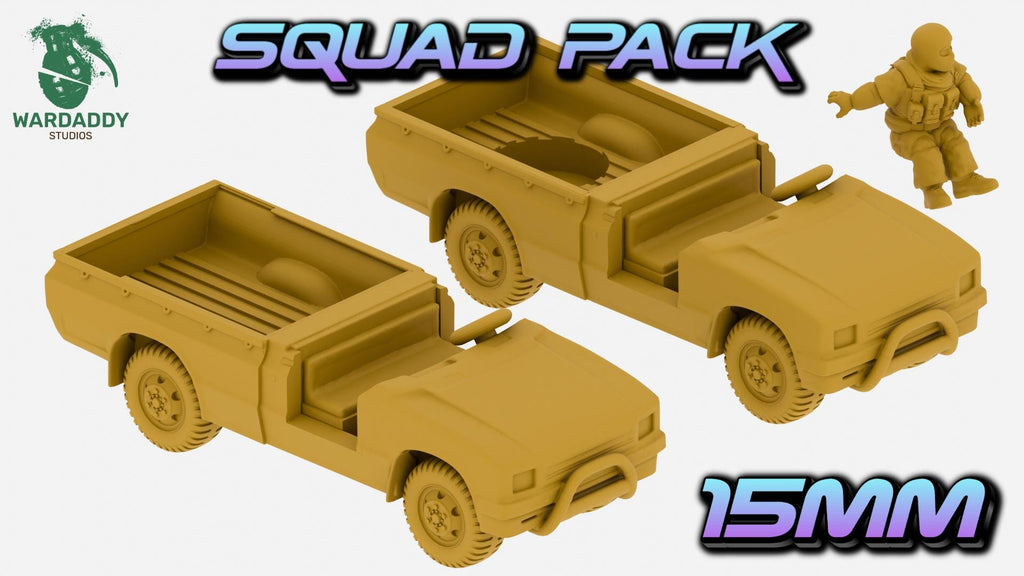 Wardaddy Modern Insurgent Militia kit ( minis) 15mm scale wargame miniautres