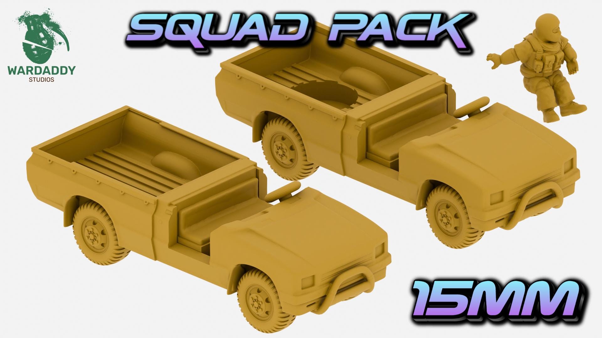 Wardaddy Modern Insurgent Militia kit ( minis) 15mm scale wargame miniautres