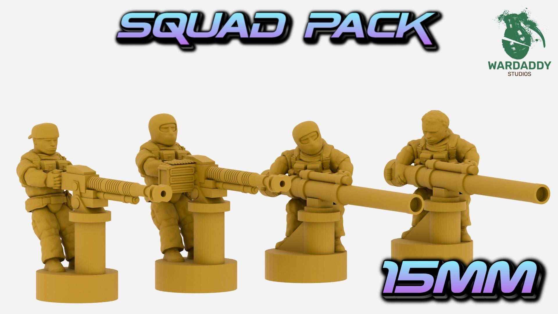 Wardaddy Modern Insurgent Militia kit ( minis) 15mm scale wargame miniautres
