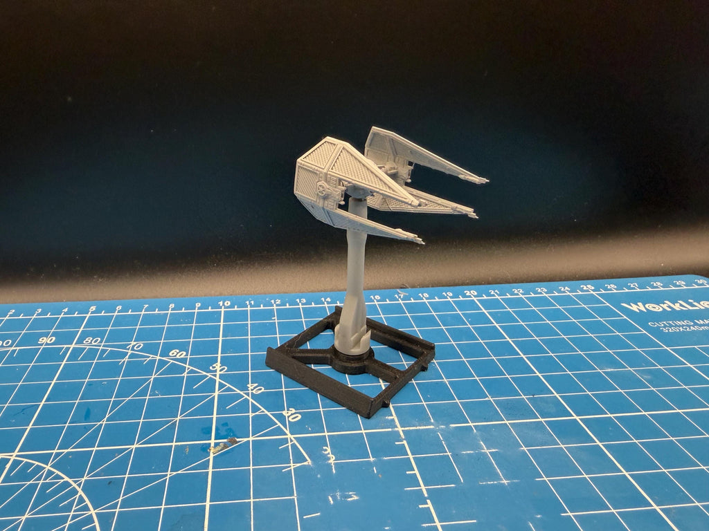 XW scale Imperial Tie Interceptor Starfighter for Star wars Xwing Miniatures game