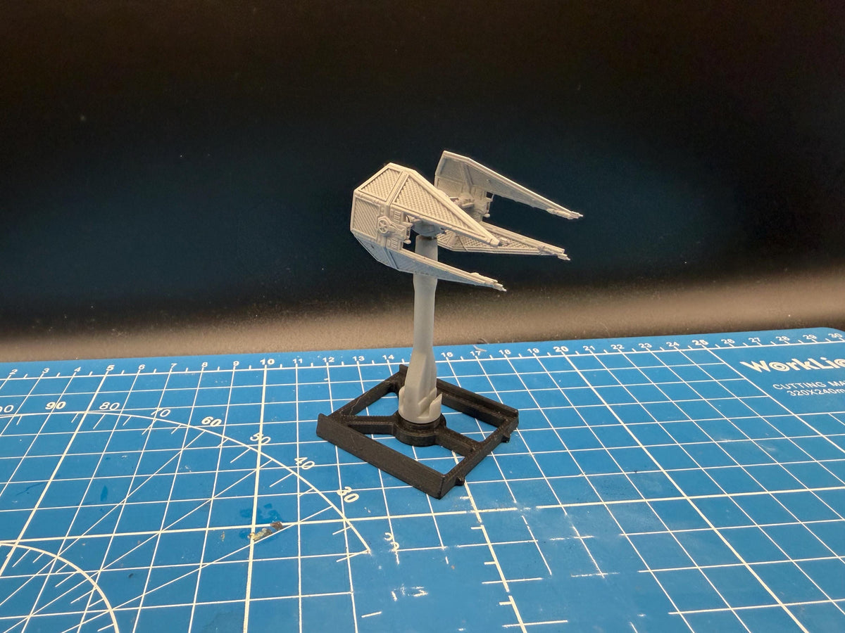 XW scale Imperial Tie Interceptor Starfighter for Star wars Xwing Miniatures game