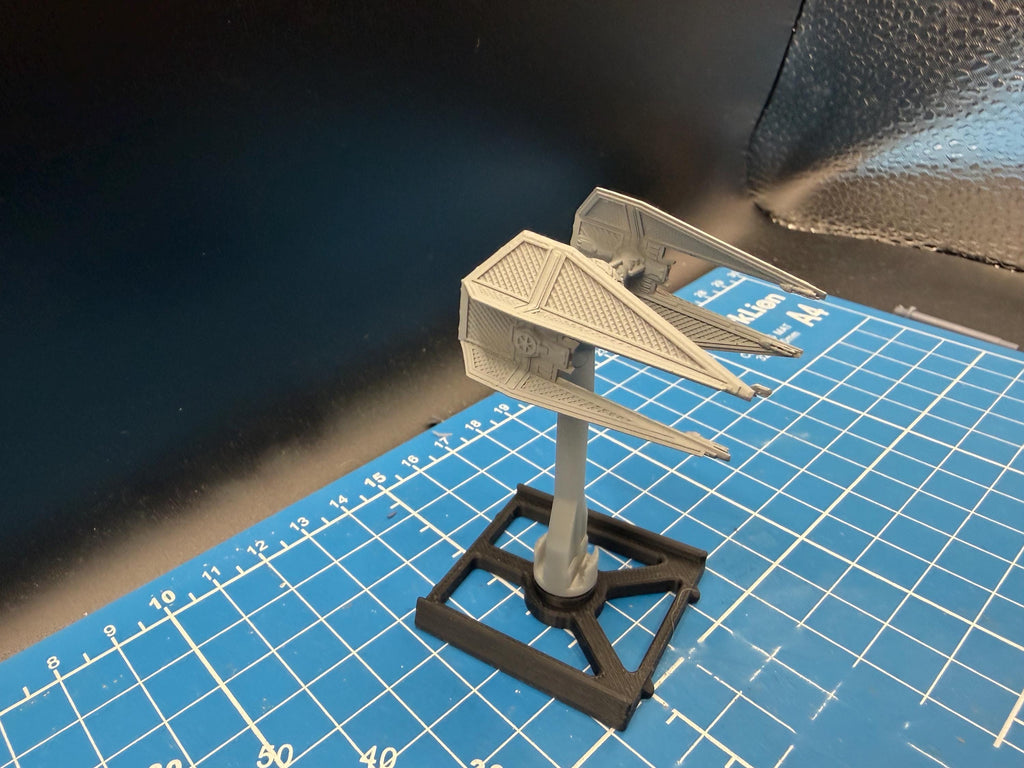 XW scale Imperial Royal Guard Tie Interceptor Starfighter for Star wars Xwing Miniatures game