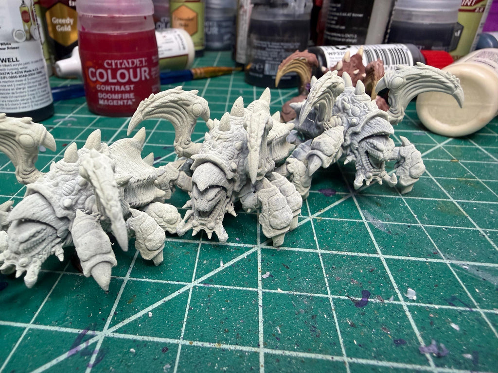 Papsikels Insectoid Slug Spitter Roach Squad (15 Minis) for 32mm games like Grimdark Future