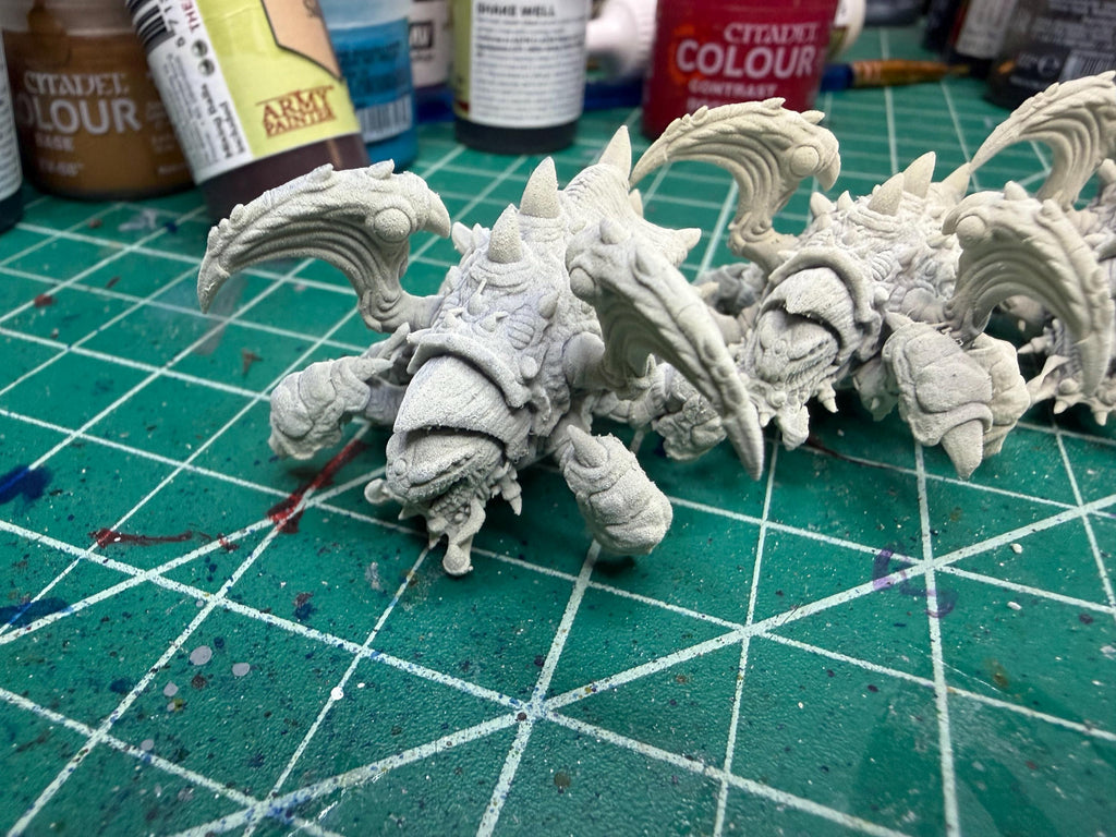 Papsikels Insectoid Slug Spitter Roach Squad (15 Minis) for 32mm games like Grimdark Future
