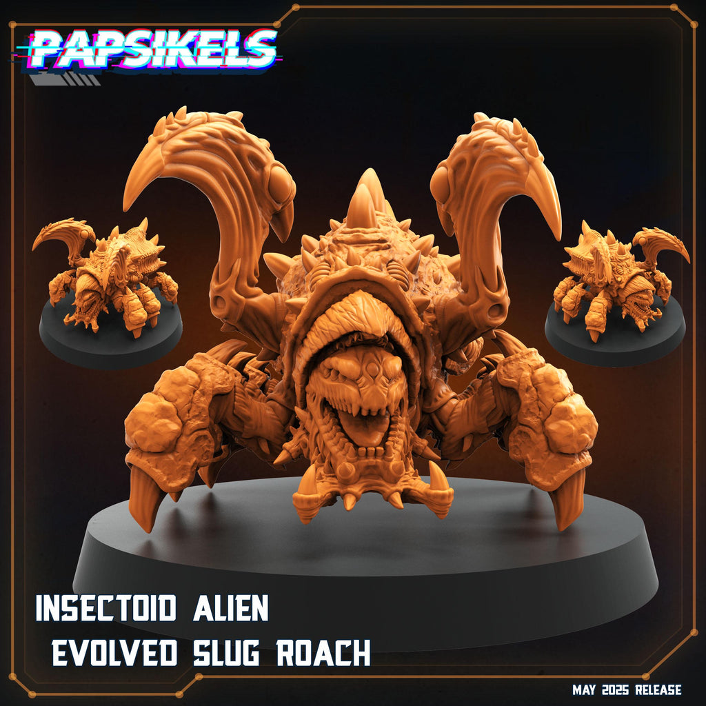 Papsikels Insectoid Slug Spitter Roach Squad (15 Minis) for 32mm games like Grimdark Future