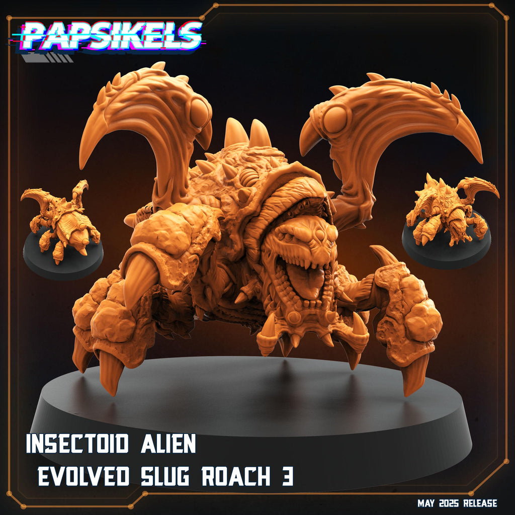 Papsikels Insectoid Slug Spitter Roach Squad (15 Minis) for 32mm games like Grimdark Future