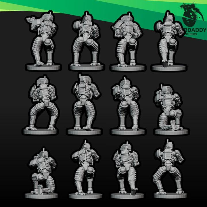 Wardaddy Combat Bots Vol 1 (27 minis) 15mm scale wargame miniautres