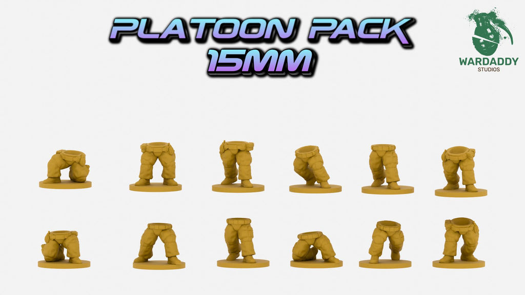 Wardaddy Modern Insurgent Militia kit ( minis) 15mm scale wargame miniautres