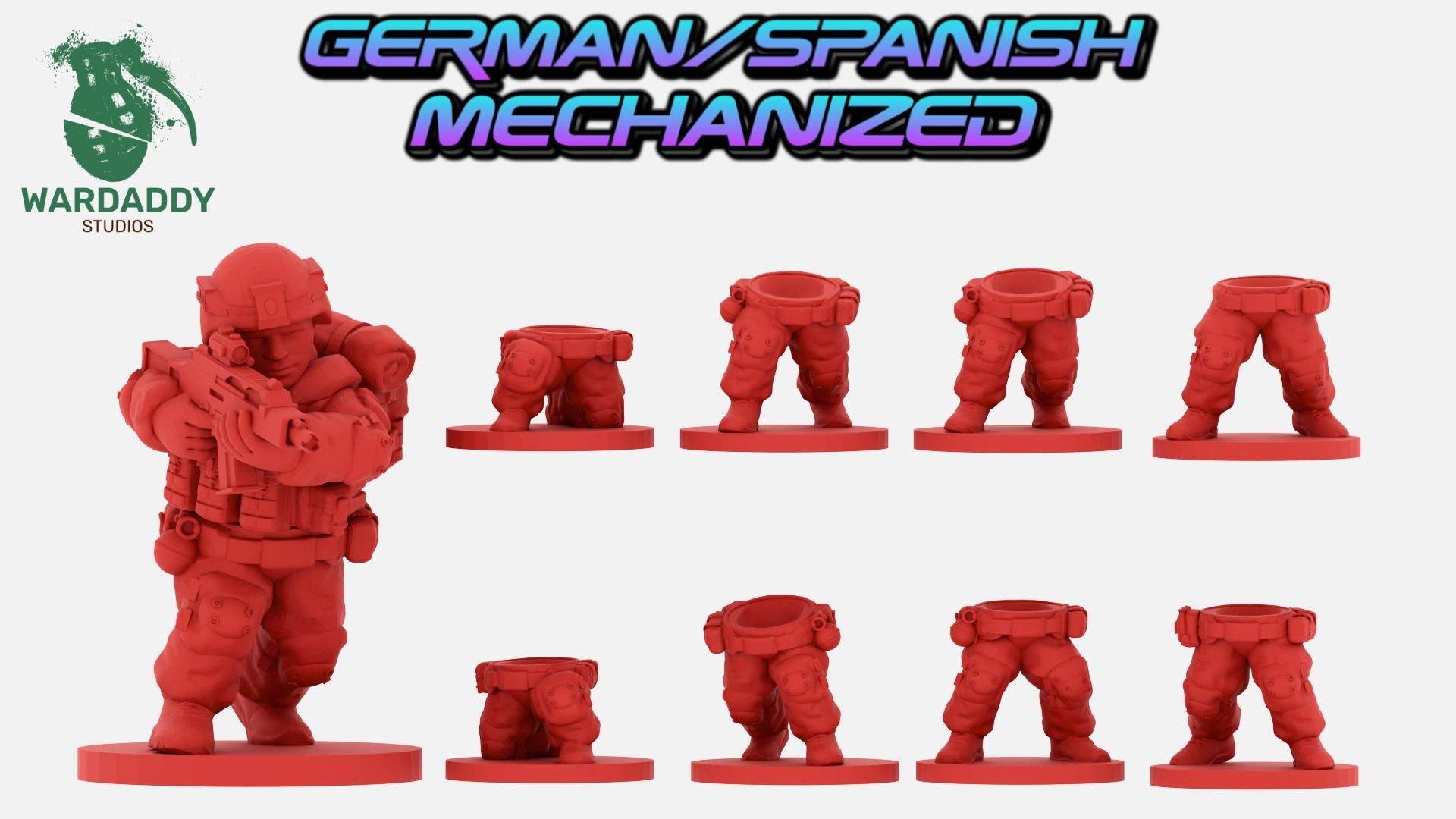 Wardaddy Modern Western Infantry Platoon (21minis) 15mm scale wargame miniautres