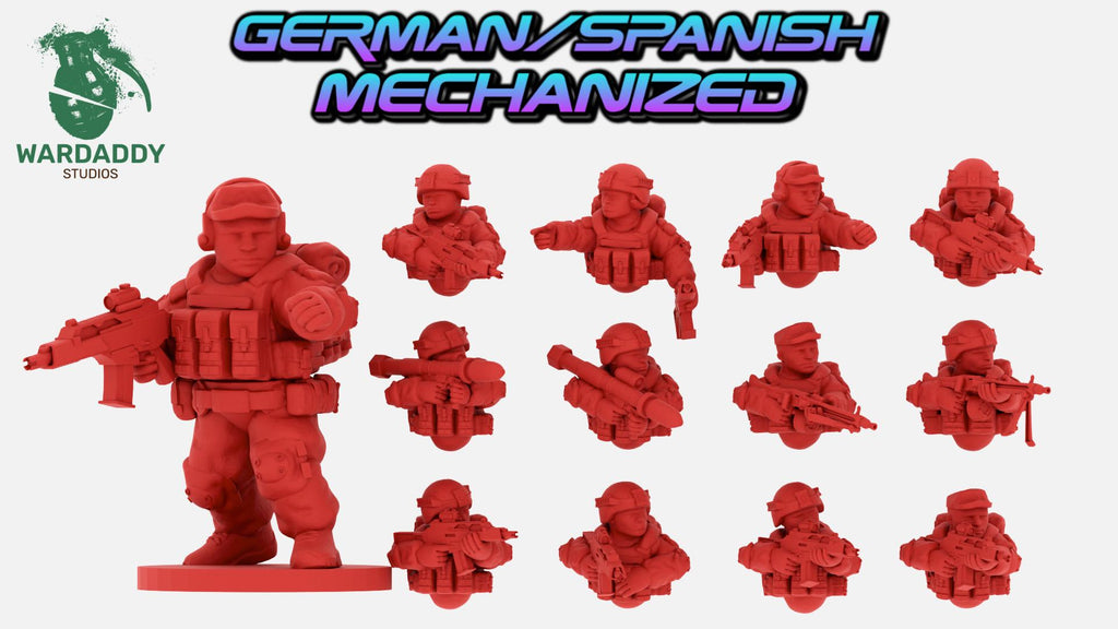 Wardaddy Modern Western Infantry Platoon (21minis) 15mm scale wargame miniautres