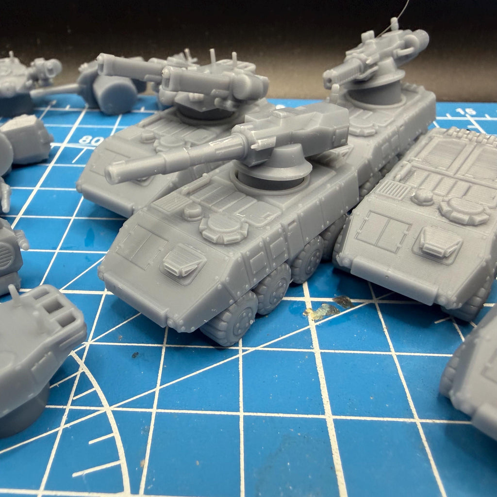 10mm Scale Bushmaster APC /FV Platoon (3) for Full Spectrum Dominance, epic scale games