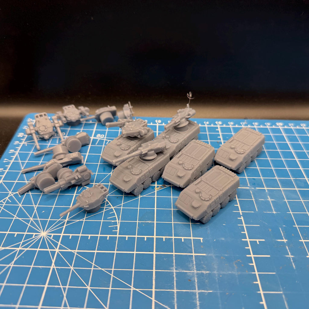 10mm Scale Bushmaster APC /FV Platoon (3) for Full Spectrum Dominance, epic scale games
