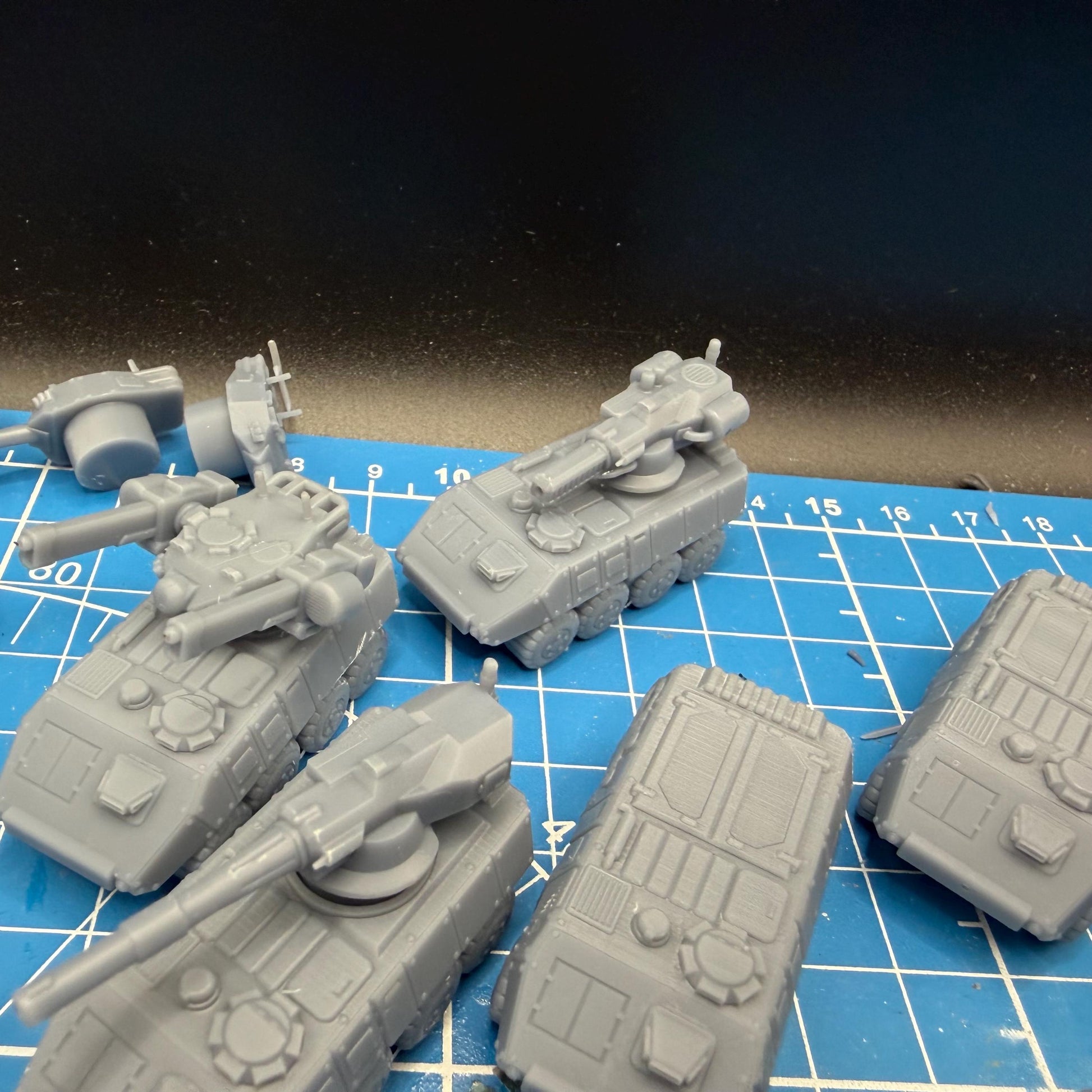 10mm Scale Bushmaster APC /FV Platoon (3) for Full Spectrum Dominance, epic scale games