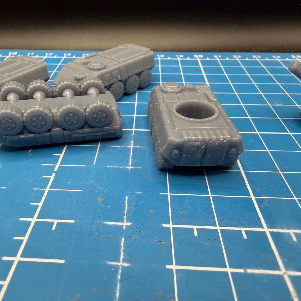 10mm Scale Bushmaster APC /FV Platoon (3) for Full Spectrum Dominance, epic scale games