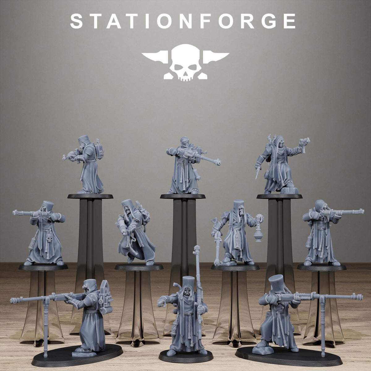28mm scale Scavenger Long Rangers 10-man team from StationForge