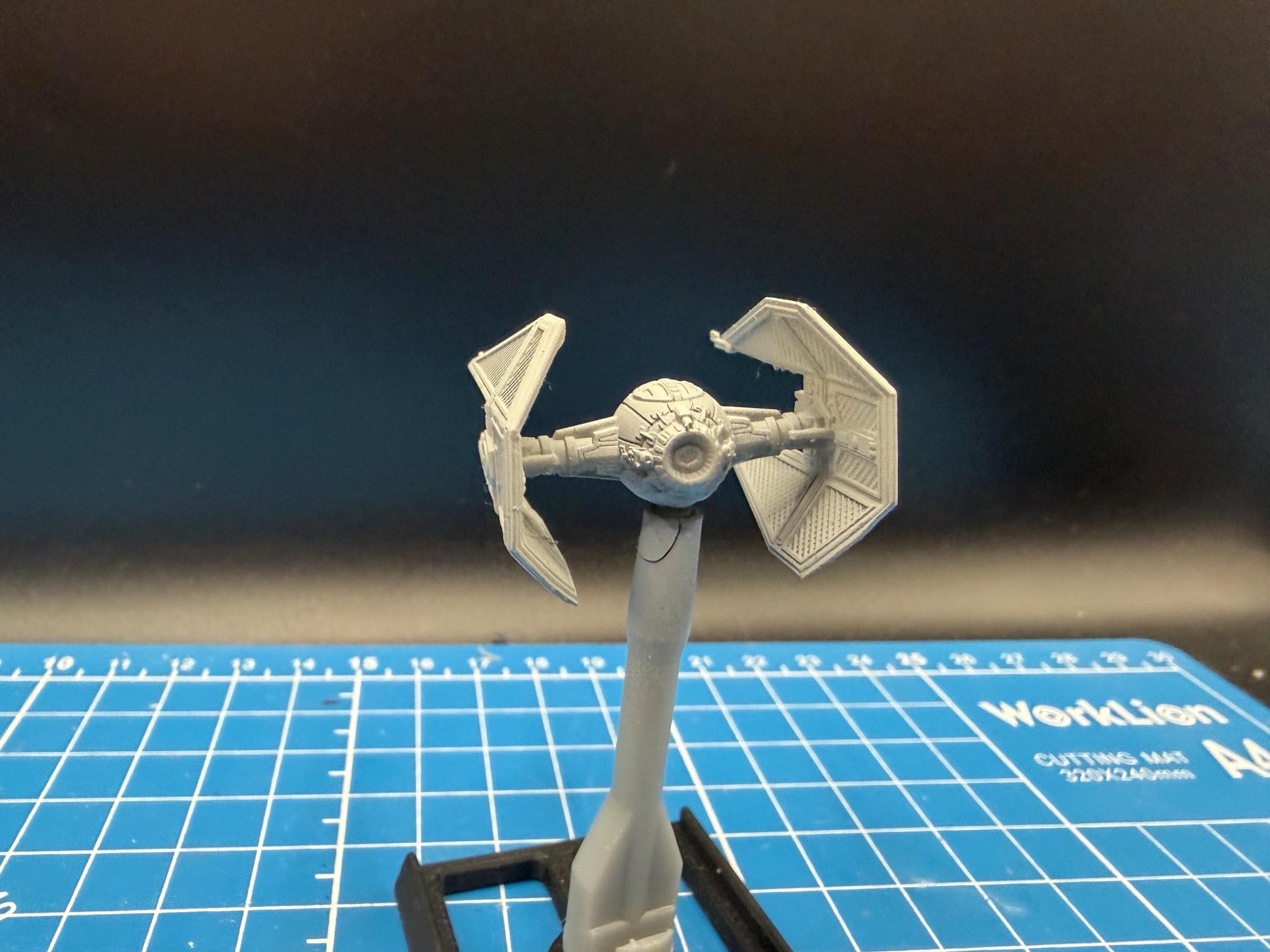 XW scale Imperial Tie Interceptor Starfighter for Star wars Xwing Miniatures game