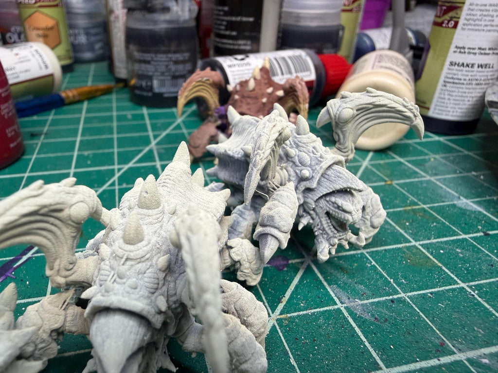 Papsikels Insectoid Slug Spitter Roach Squad (15 Minis) for 32mm games like Grimdark Future