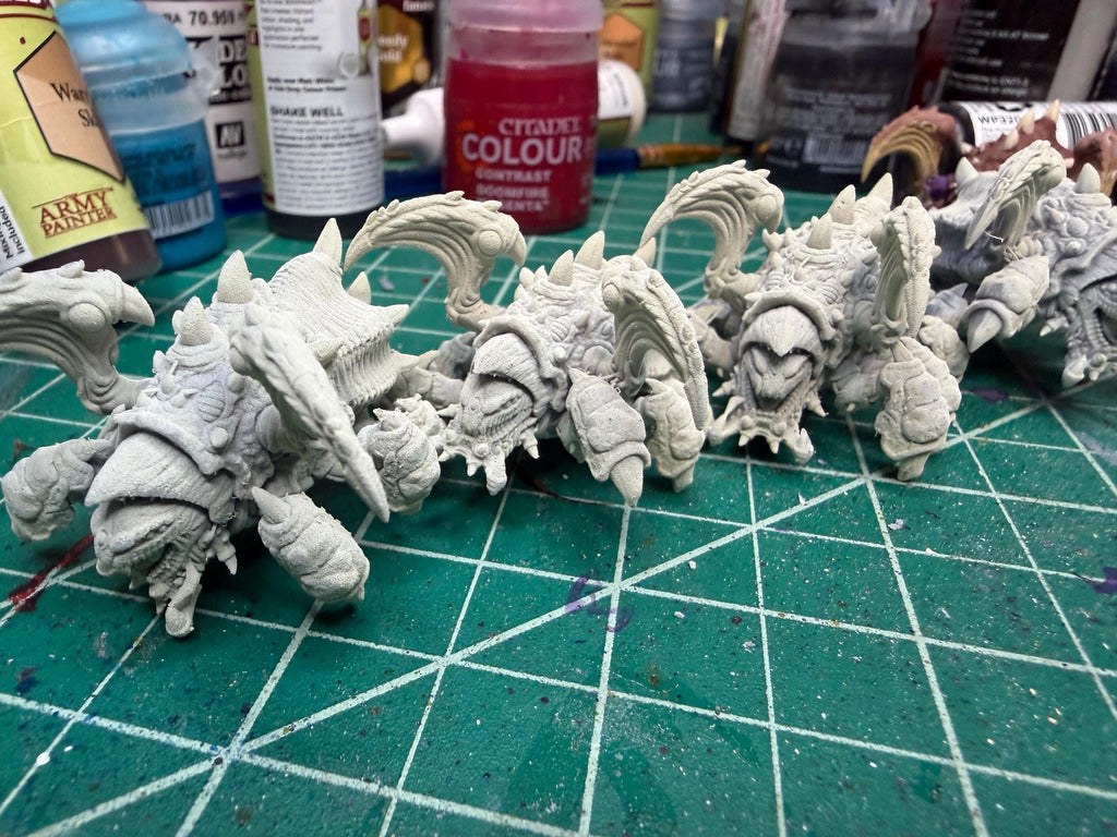 Papsikels Insectoid Slug Spitter Roach Squad (15 Minis) for 32mm games like Grimdark Future