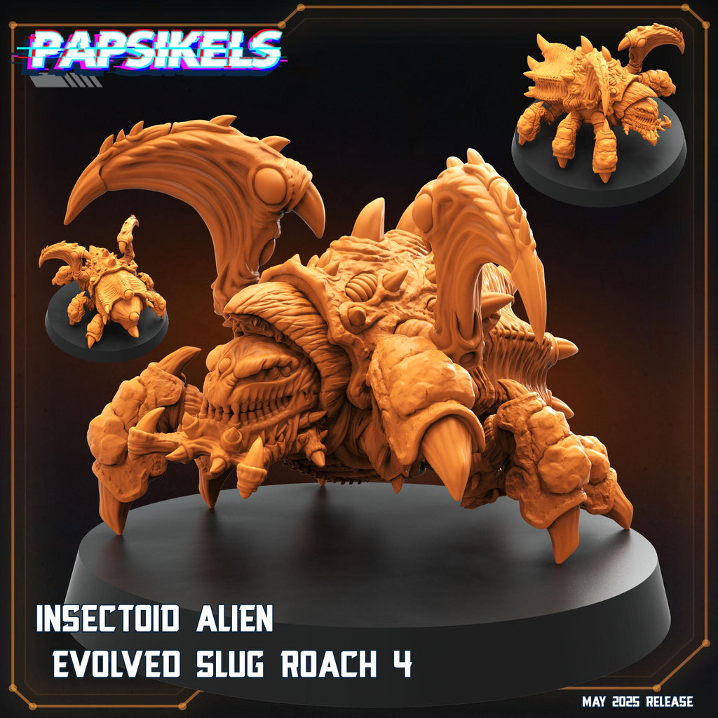 Papsikels Insectoid Slug Spitter Roach Squad (15 Minis) for 32mm games like Grimdark Future