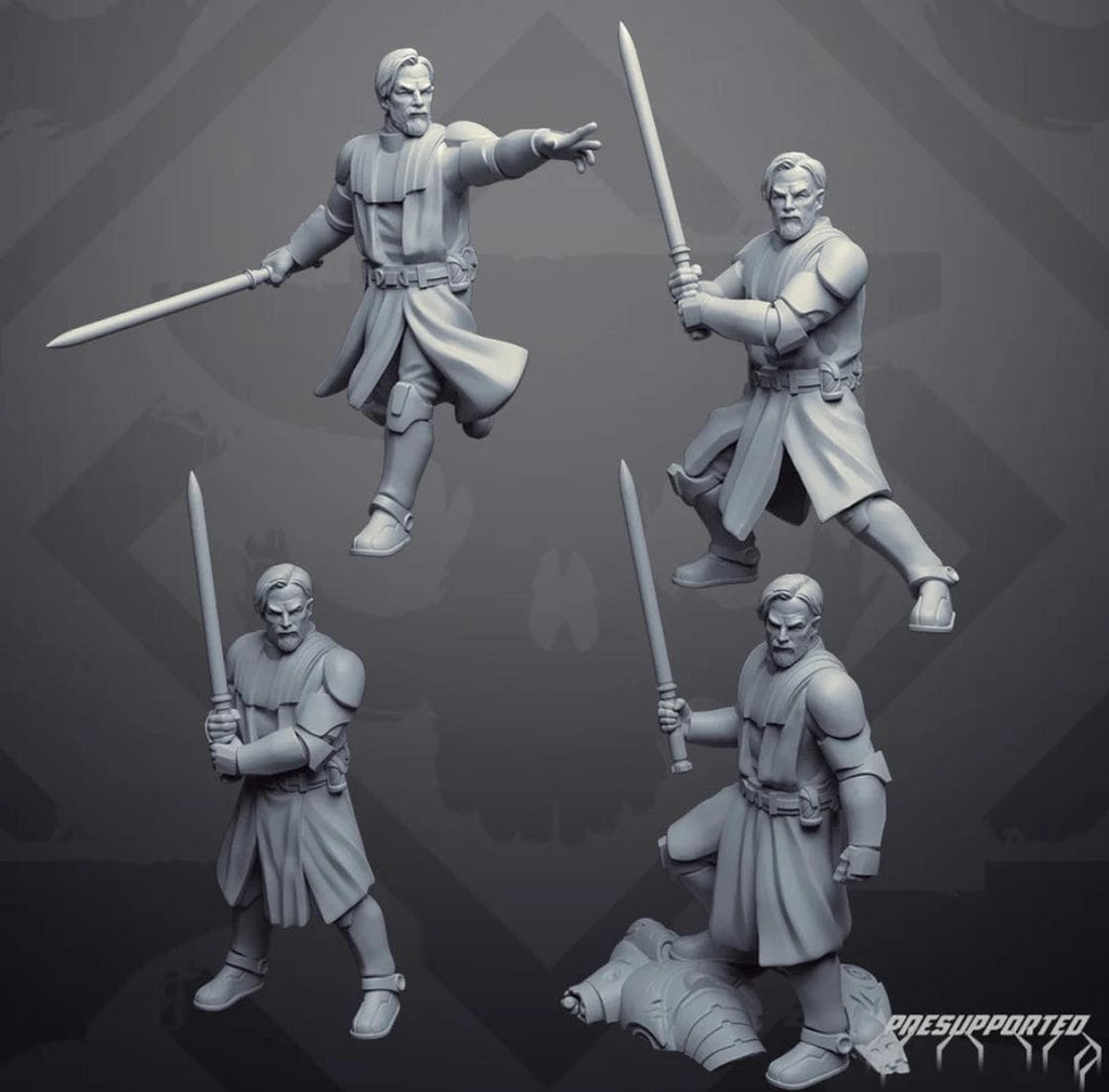 Republic Union Wizard Warrior Heros: 35mm Miniatures (6) Star Wars Legion Proxy