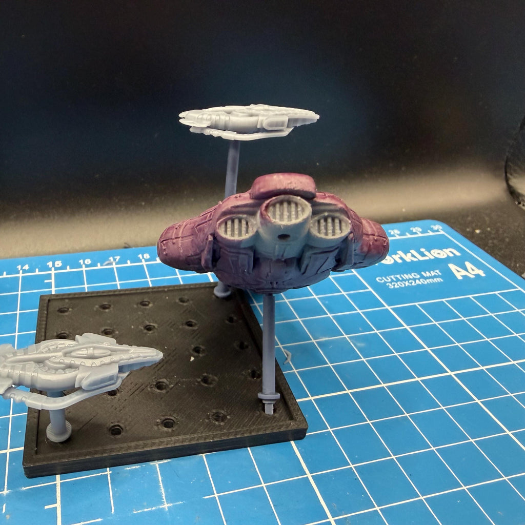 Halo Fleet Battles Proxy Covenant Carrack Merchant Cruiser Upgrade set for epic scale space games