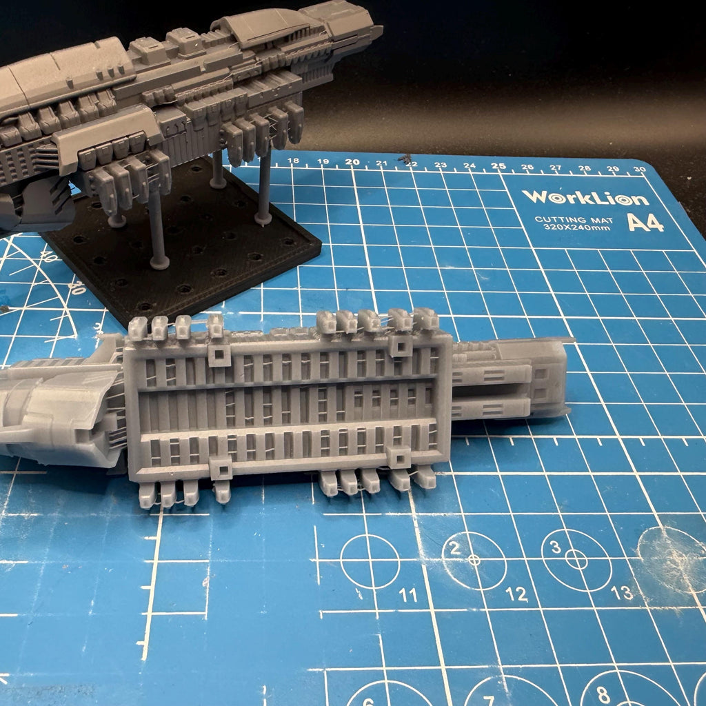 Halo Fleet Battles Proxy Banished Dreadnought Upgrade set for epic scale space games