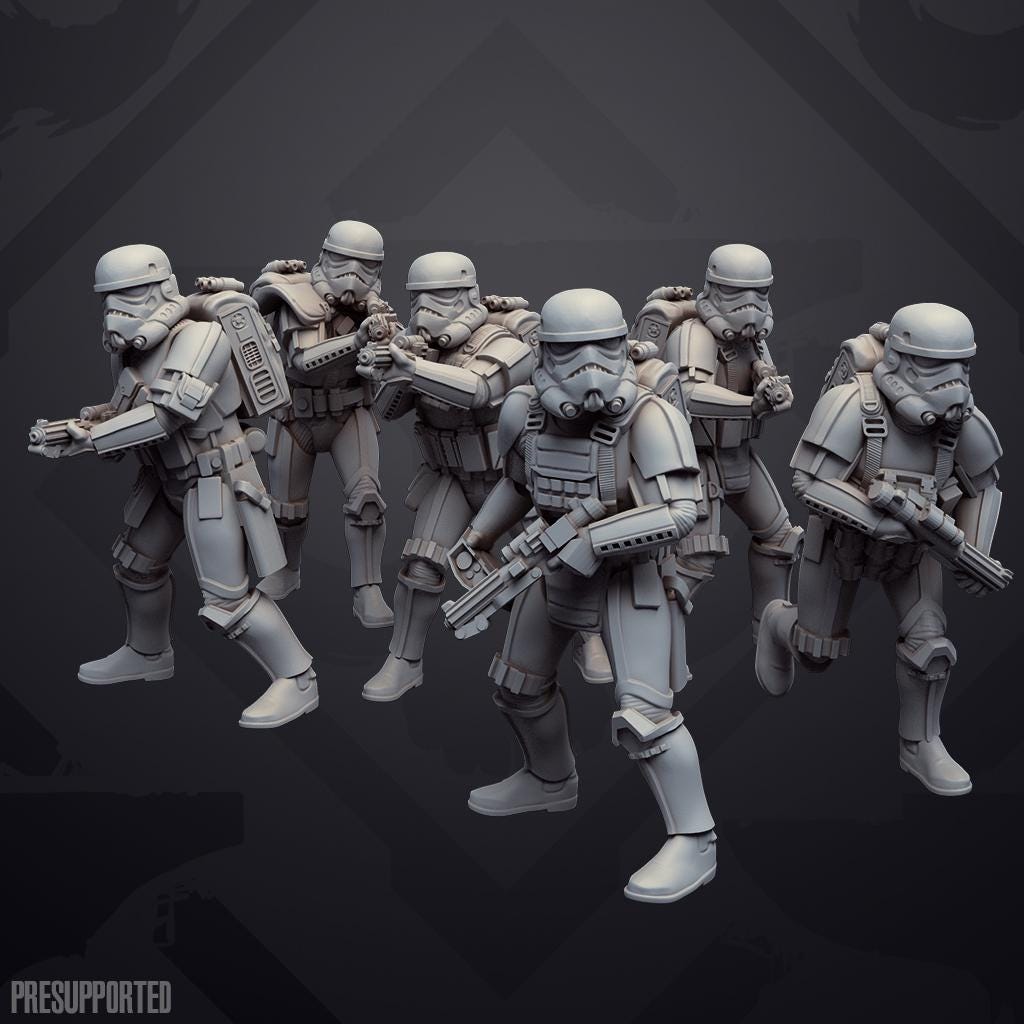 Authority Combat Tactical Troopers (12): 35mm Miniatures for Star Wars Legion