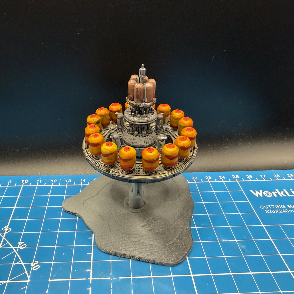 Gas Refinery Station for Star Wars Armada or other miniatures games 66mm tall