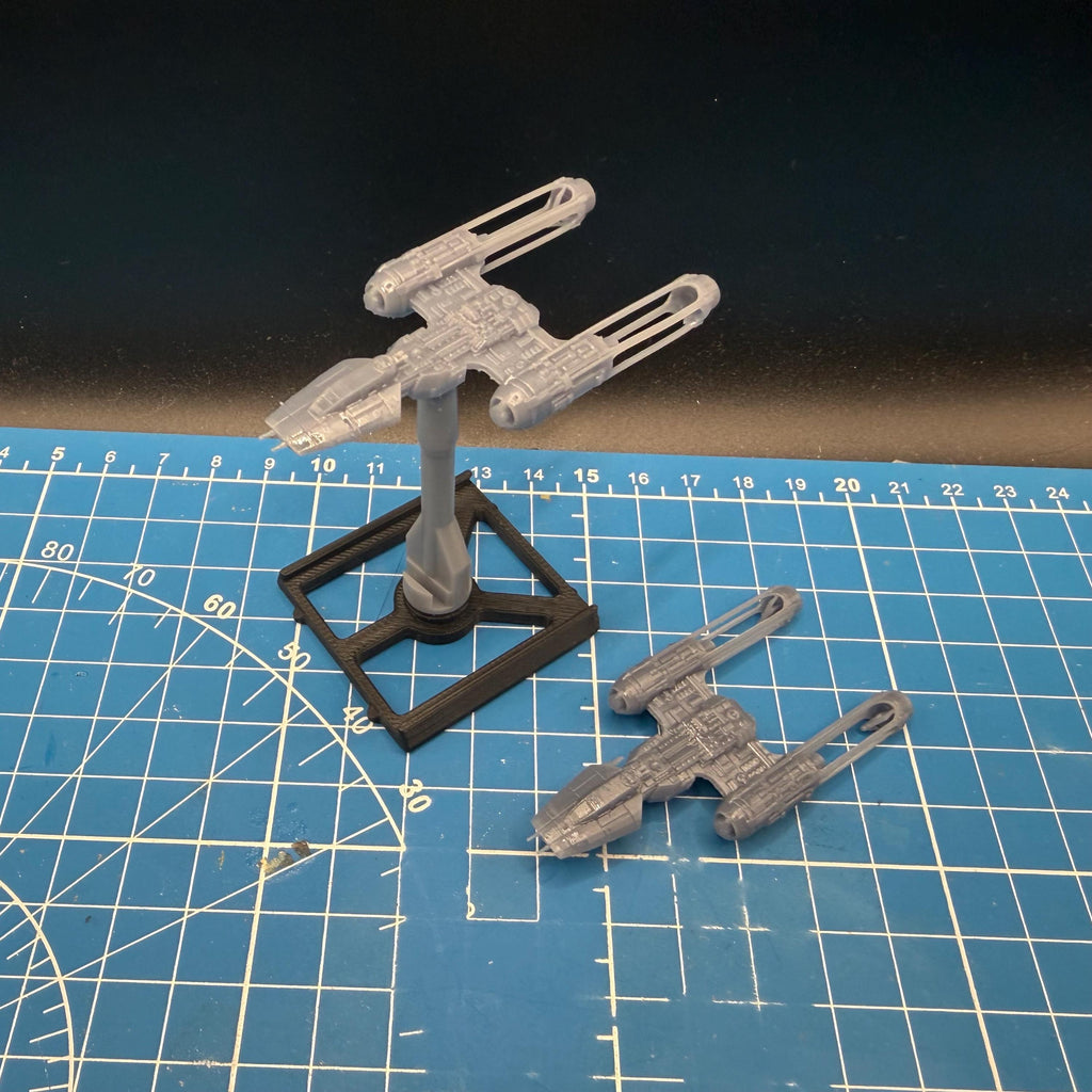 XW scale Resistance BTA-NR2 Y-Wing Bombers(2) for Xwing TMG scale games