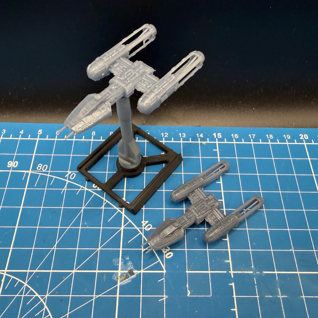 XW scale Republic BTL-B A4 Y-Wing Bombers(2) for Xwing TMG scale games