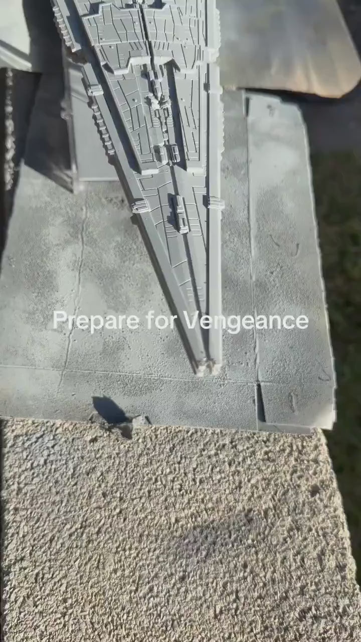 Imperial Vengeance Super Star Destroyer for Star wars armada scale miniatures games 644mm