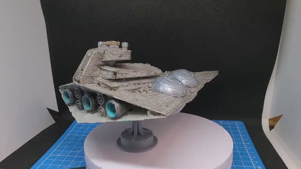 Interdictor Star Destroyer homebrew proxy for Star Wars Armada 202mm